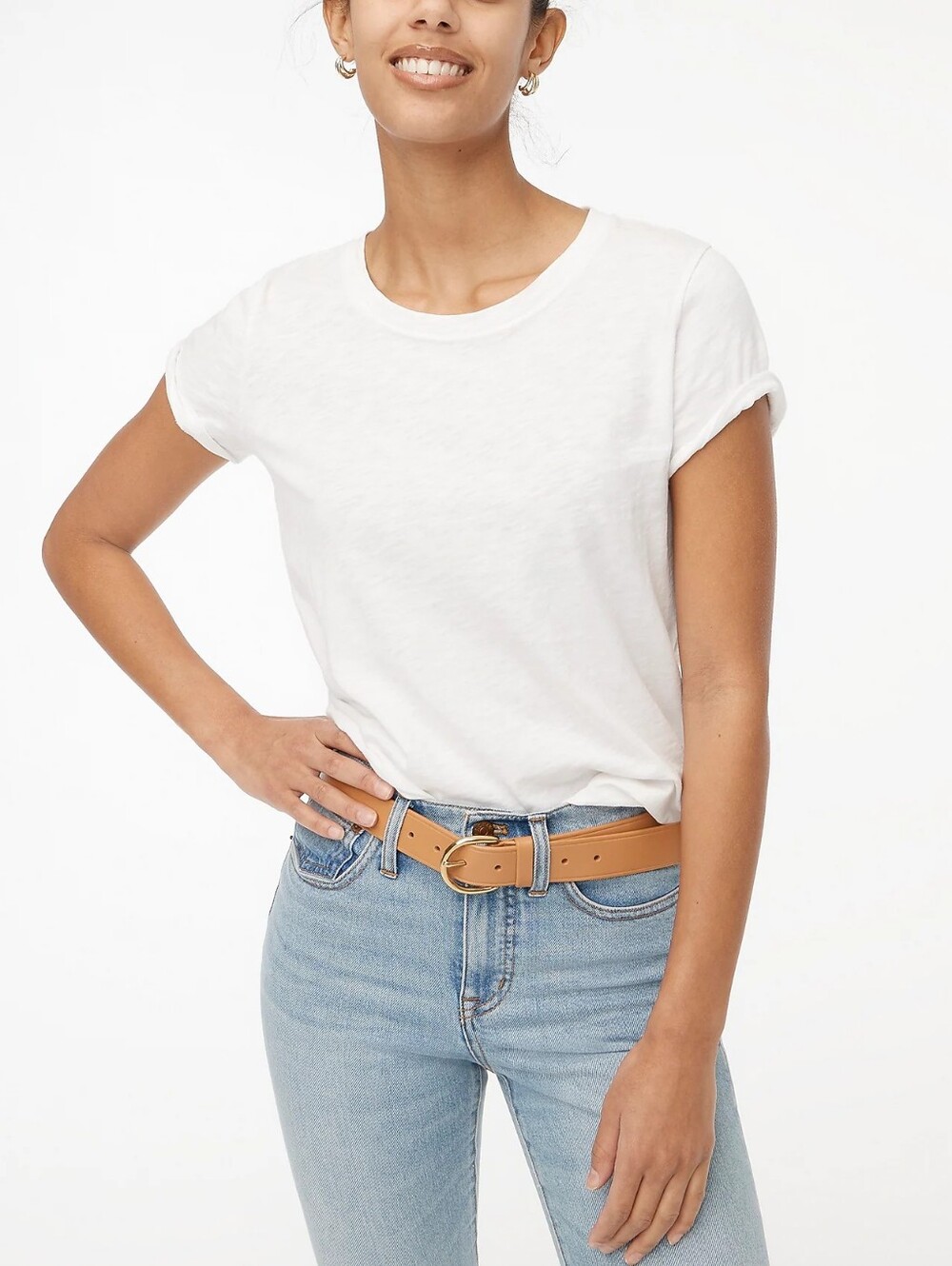 J Crew Girlfriend crewneck tee